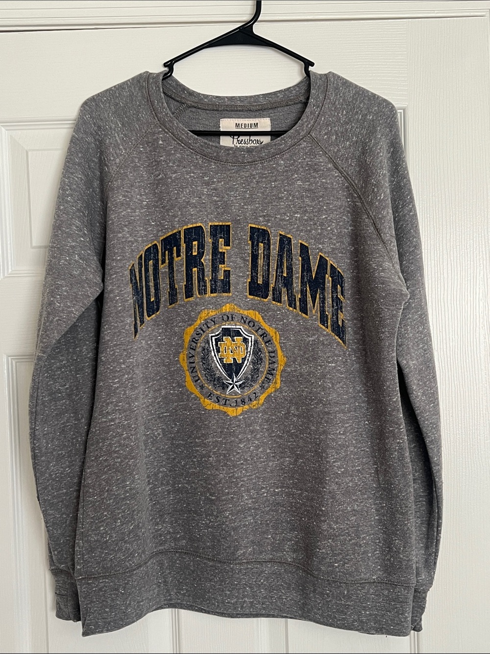 Notre Dame Gray Crewneck Sweatshirt - Women's Medium